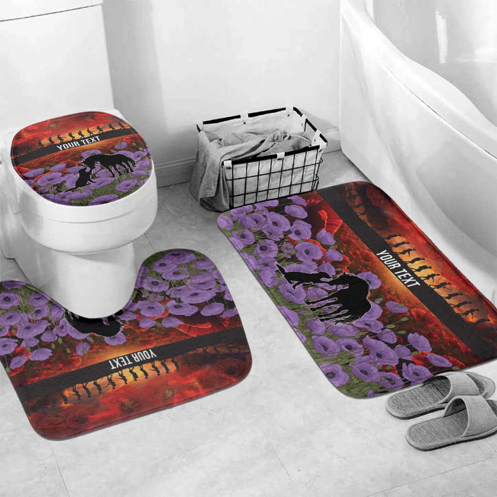 Personalised ANZAC Day Bathroom Set Remembering the Animals of War