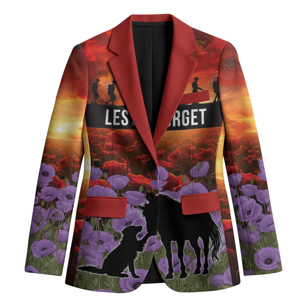 Personalised ANZAC Day Blazer Remembering the Animals of War