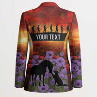 Personalised ANZAC Day Blazer Remembering the Animals of War