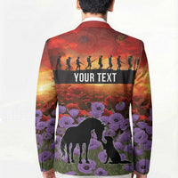 Personalised ANZAC Day Blazer Remembering the Animals of War