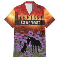 Personalised ANZAC Day Hawaiian Shirt Remembering the Animals of War