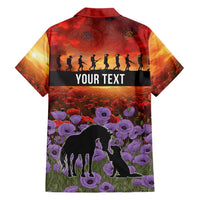Personalised ANZAC Day Hawaiian Shirt Remembering the Animals of War