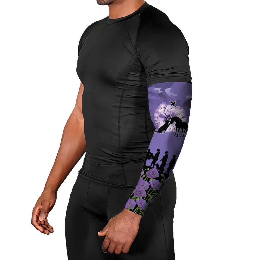 ANZAC Day Arm Sleeves Lest We Forget the Animals Too LT19 - Polynesian Pride
