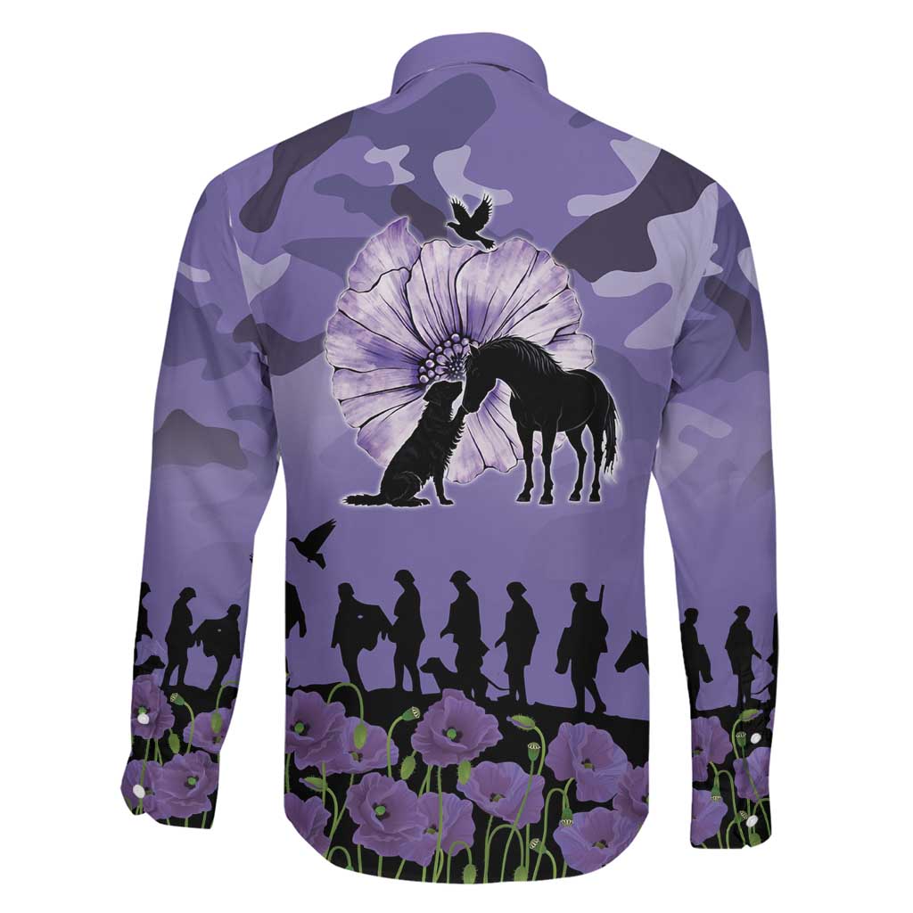 ANZAC Day Family Matching Puletasi and Hawaiian Shirt Lest We Forget the Animals Too LT19 - Polynesian Pride