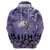 ANZAC Day Hoodie Lest We Forget the Animals Too LT19 - Polynesian Pride