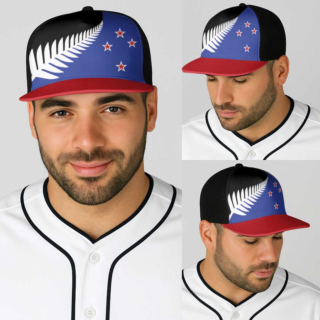 New Zealand Baseball Net Cap National Flag Style - Polynesian Pride
