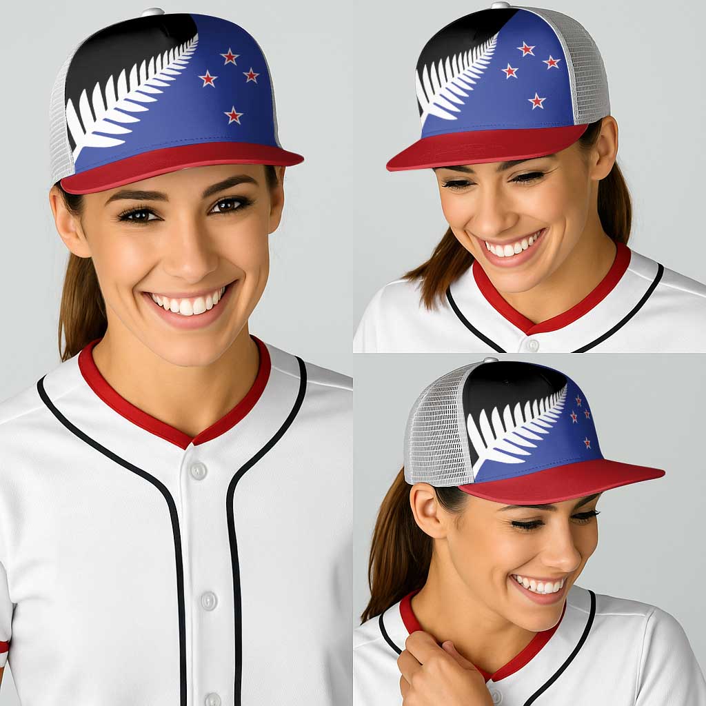 New Zealand Baseball Net Cap National Flag Style - Polynesian Pride