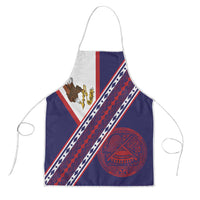 American Samoa Flag Day Apron Polynesian Tribal Tattoo Eagle Art LT19 Navy - Polynesian Pride