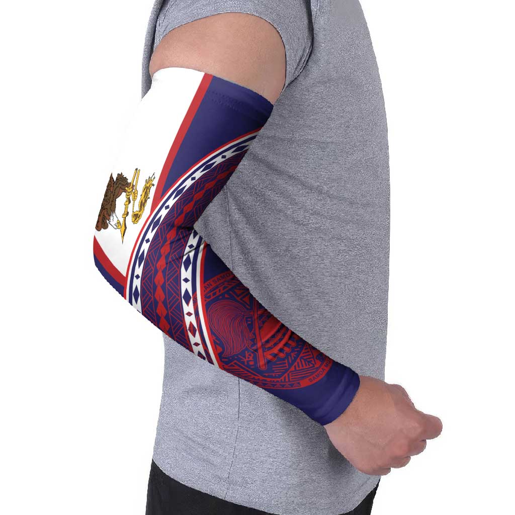 American Samoa Flag Day Arm Sleeves Polynesian Tribal Tattoo Eagle Art LT19 - Polynesian Pride