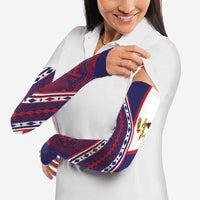 American Samoa Flag Day Arm Sleeves Polynesian Tribal Tattoo Eagle Art LT19 - Polynesian Pride