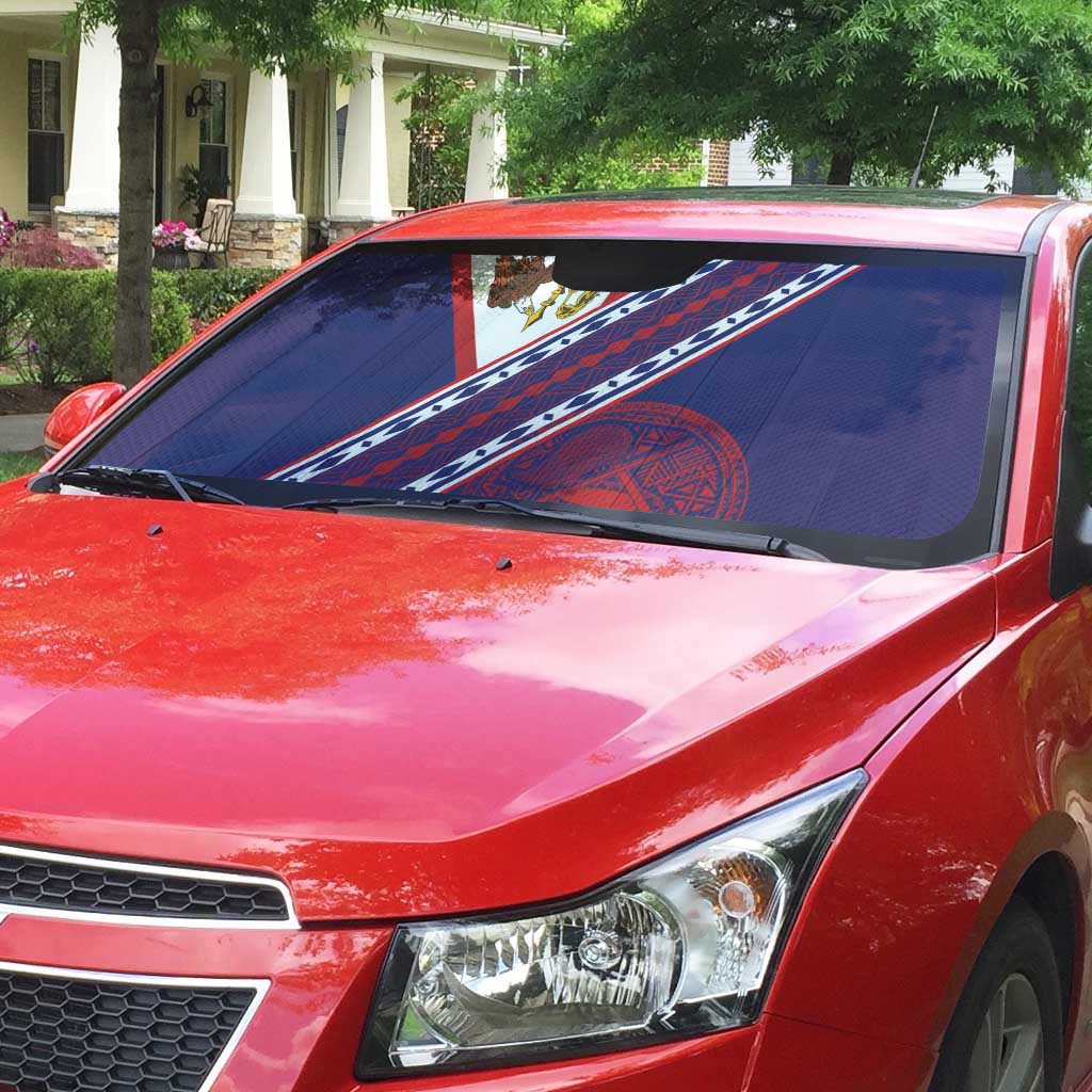 American Samoa Flag Day Auto Sun Shade Polynesian Tribal Tattoo Eagle Art LT19 - Polynesian Pride