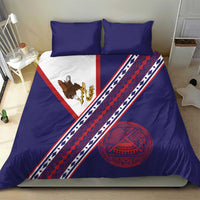 American Samoa Flag Day Bedding Set Polynesian Tribal Tattoo Eagle Art LT19 - Polynesian Pride