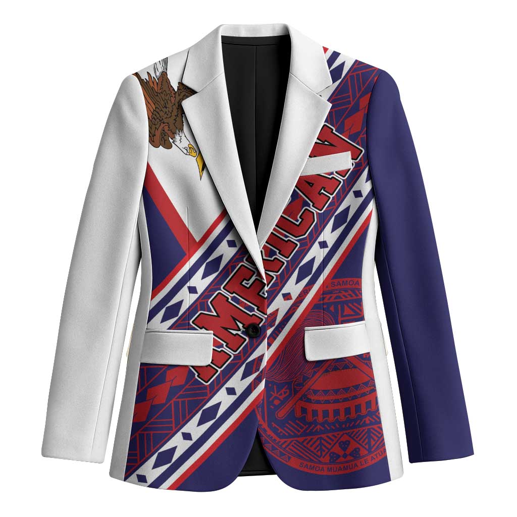 American Samoa Flag Day Blazer Polynesian Tribal Tattoo Eagle Art