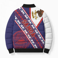 American Samoa Flag Day Bomber Puffer Jacket Polynesian Tribal Tattoo Eagle Art LT19 - Polynesian Pride