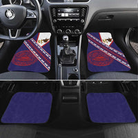 American Samoa Flag Day Car Mats Polynesian Tribal Tattoo Eagle Art LT19 Set 4pcs Navy - Polynesian Pride