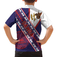 American Samoa Flag Day Family Matching Mermaid Dress and Hawaiian Shirt Polynesian Tribal Tattoo Eagle Art LT19 - Polynesian Pride