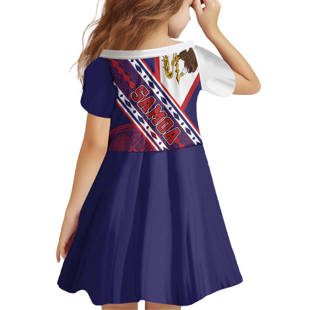 American Samoa Flag Day Family Matching Mermaid Dress and Hawaiian Shirt Polynesian Tribal Tattoo Eagle Art LT19 - Polynesian Pride