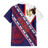 American Samoa Flag Day Family Matching Puletasi and Hawaiian Shirt Polynesian Tribal Tattoo Eagle Art LT19 - Polynesian Pride