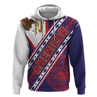 American Samoa Flag Day Hoodie Polynesian Tribal Tattoo Eagle Art LT19 Pullover Hoodie Navy - Polynesian Pride