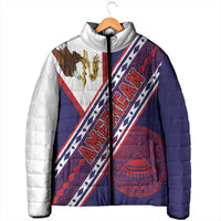 American Samoa Flag Day Padded Jacket Polynesian Tribal Tattoo Eagle Art LT19 - Polynesian Pride