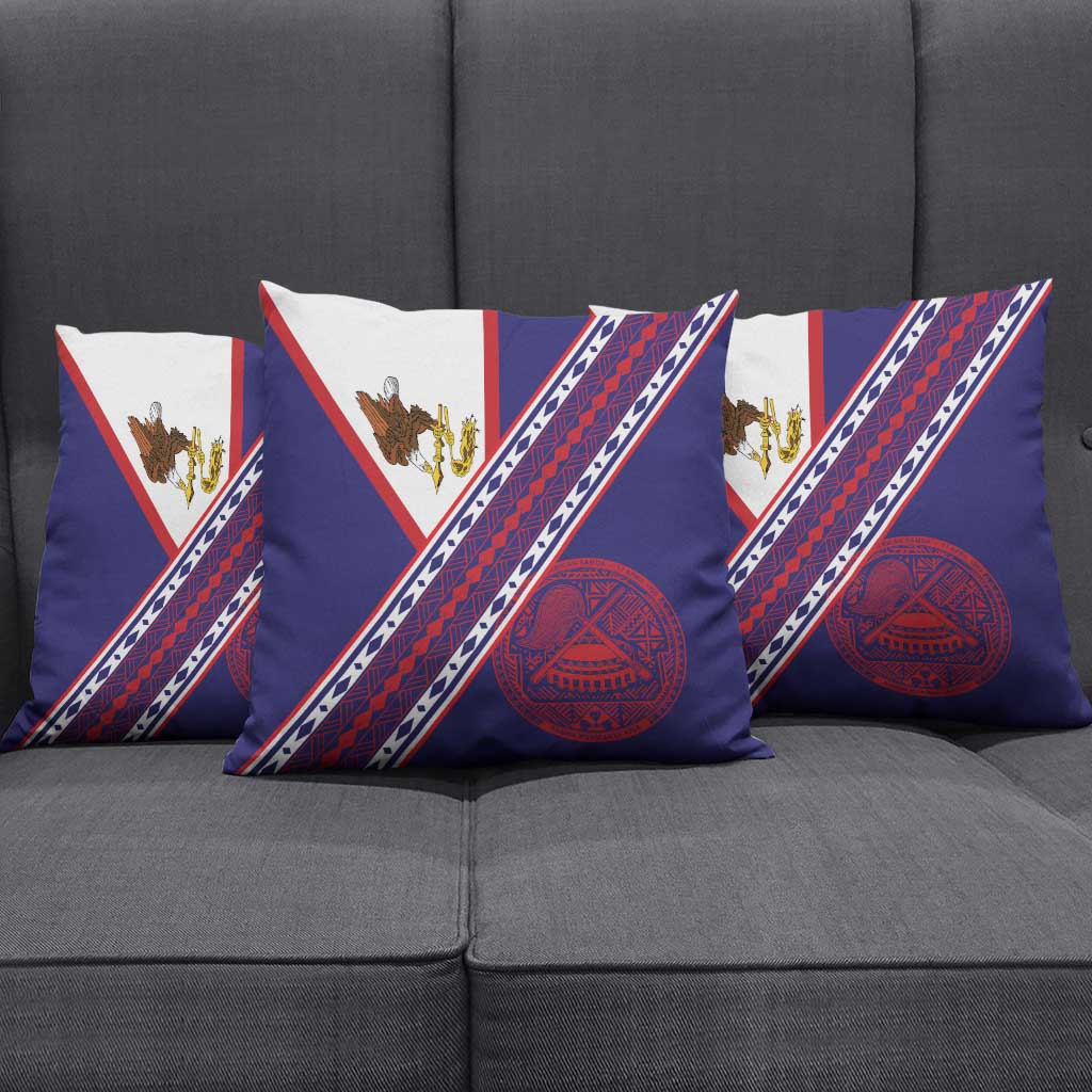 American Samoa Flag Day Pillow Cover Polynesian Tribal Tattoo Eagle Art LT19 - Polynesian Pride