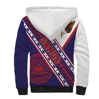 American Samoa Flag Day Sherpa Hoodie Polynesian Tribal Tattoo Eagle Art LT19 - Polynesian Pride