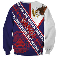 American Samoa Flag Day Sweatshirt Polynesian Tribal Tattoo Eagle Art LT19 - Polynesian Pride