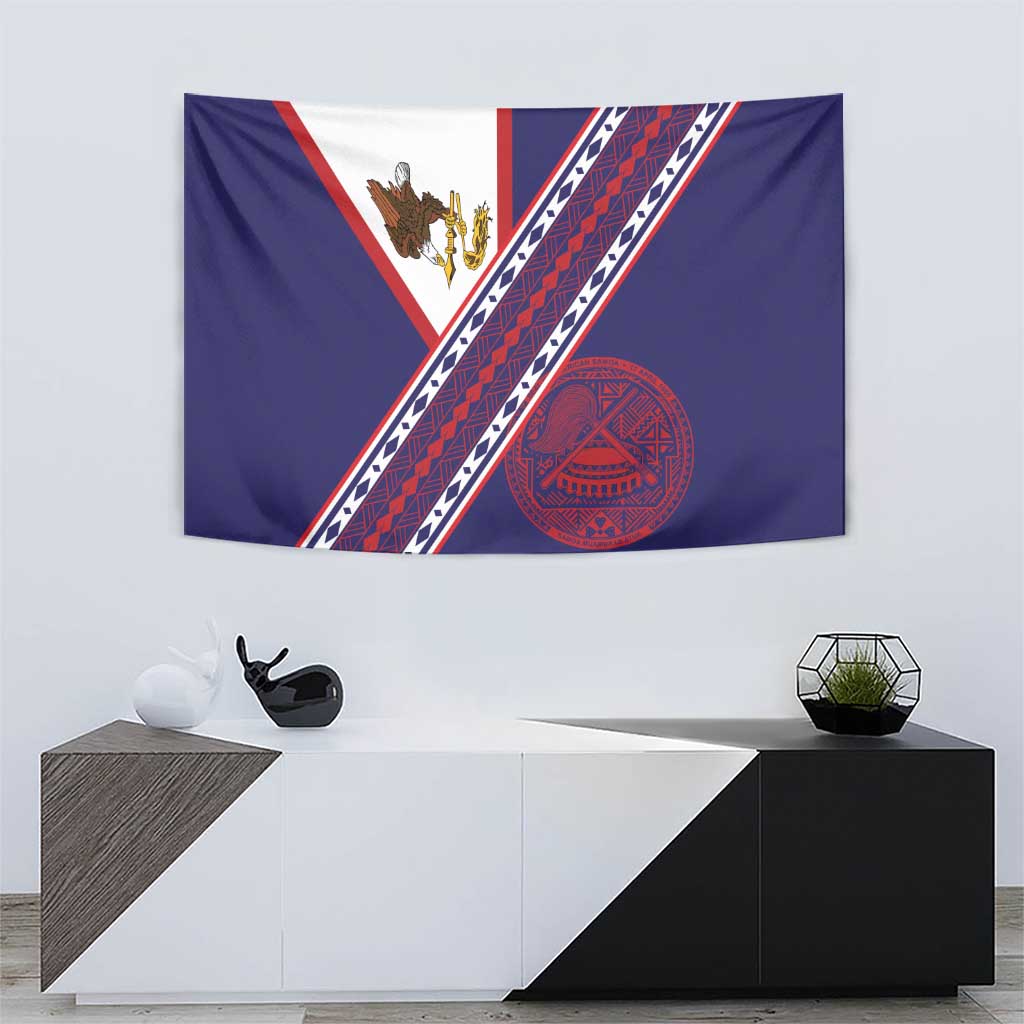 American Samoa Flag Day Tapestry Polynesian Tribal Tattoo Eagle Art LT19 - Polynesian Pride