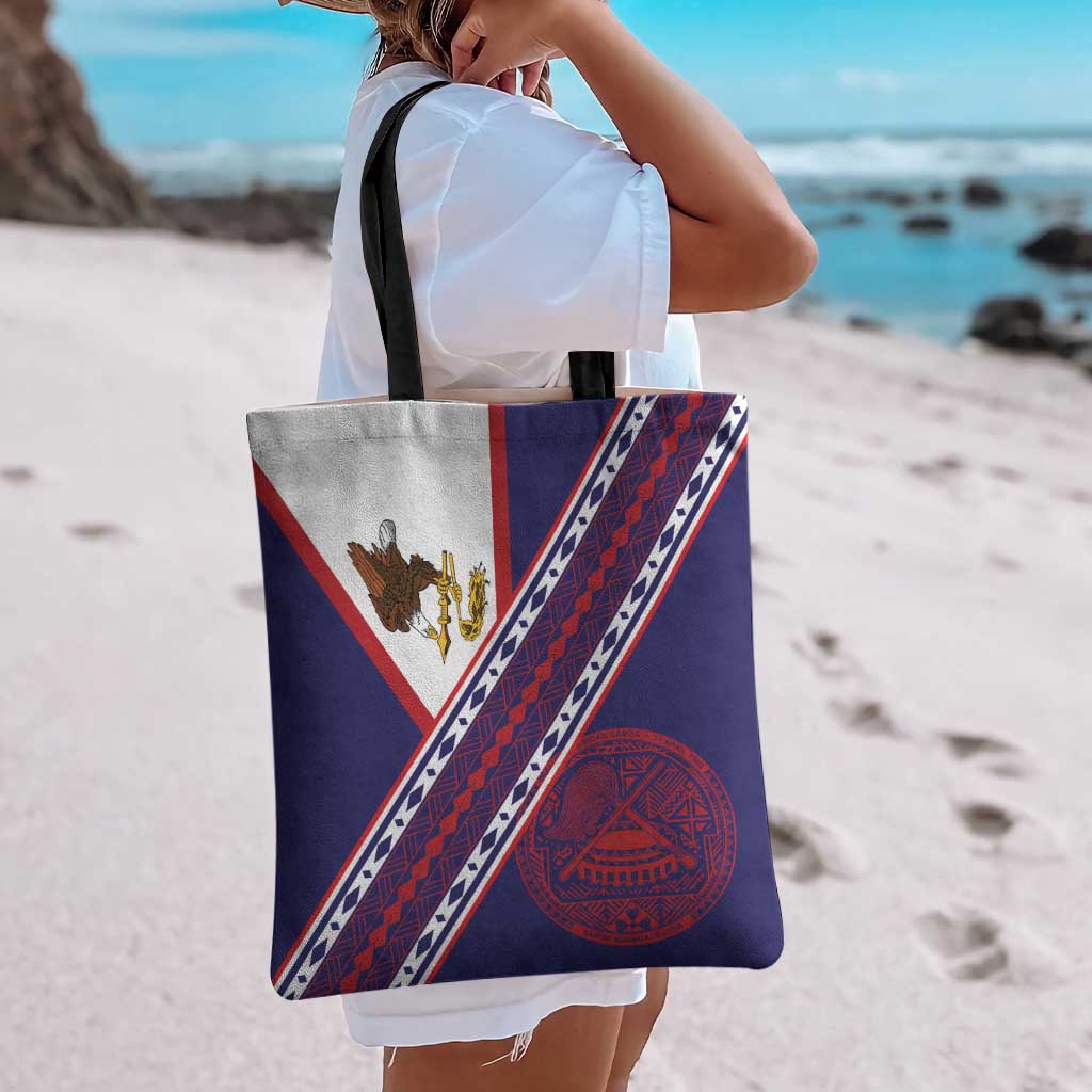 American Samoa Flag Day Tote Bag Polynesian Tribal Tattoo Eagle Art LT19 - Polynesian Pride