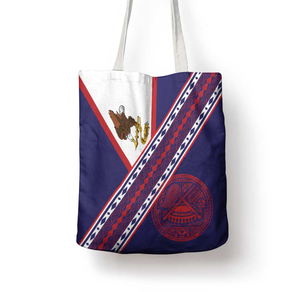 American Samoa Flag Day Tote Bag Polynesian Tribal Tattoo Eagle Art LT19 - Polynesian Pride