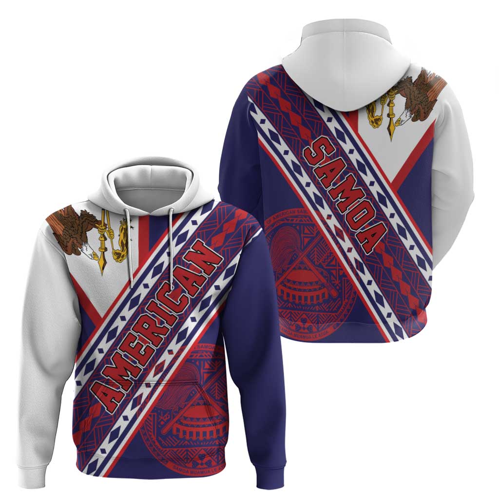 American Samoa Flag Day Zip Hoodie Polynesian Tribal Tattoo Eagle Art LT19 - Polynesian Pride