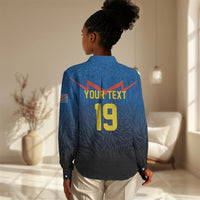 Custom World Football 2026 DR Congo Women Casual Shirt Les Leopards Coupe du Monde Glory