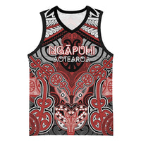 Aotearoa Iwi Ngapuhi Personalised Basketball Jersey Maori Kowhaiwhai Pattern