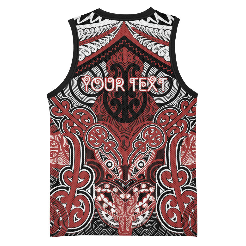 Aotearoa Iwi Ngapuhi Personalised Basketball Jersey Maori Kowhaiwhai Pattern