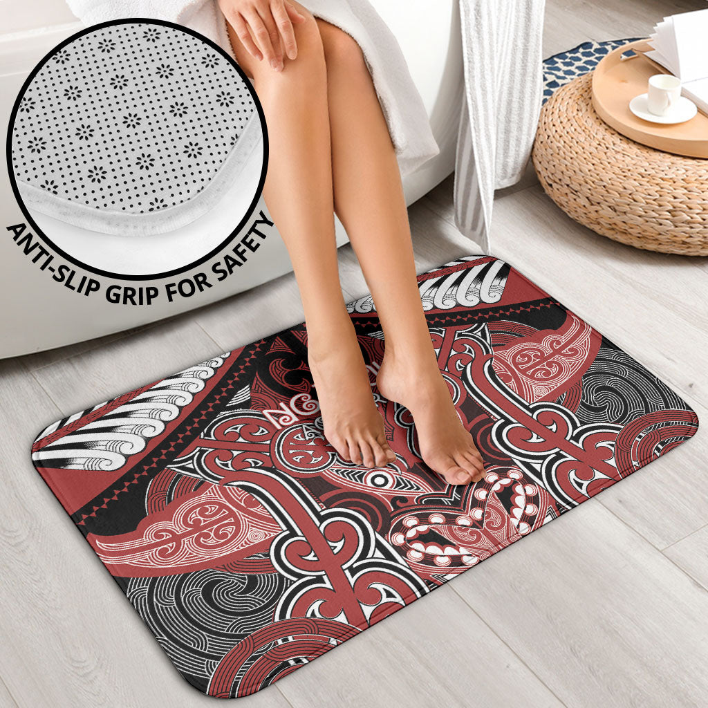 Aotearoa Iwi Ngapuhi Bathroom Set Maori Kowhaiwhai Pattern