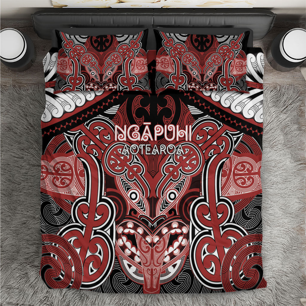 Aotearoa Iwi Ngapuhi Bedding Set Maori Kowhaiwhai Pattern
