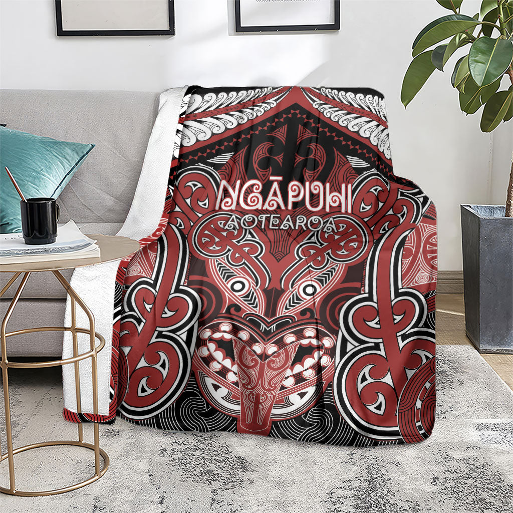 Aotearoa Iwi Ngapuhi Blanket Maori Kowhaiwhai Pattern