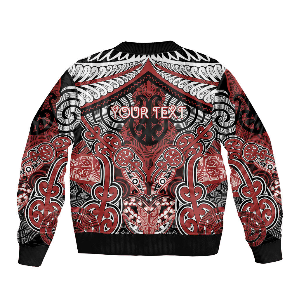Aotearoa Iwi Ngapuhi Personalised Bomber Jacket Maori Kowhaiwhai Pattern