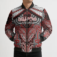 Aotearoa Iwi Ngapuhi Personalised Bomber Puffer Jacket Maori Kowhaiwhai Pattern