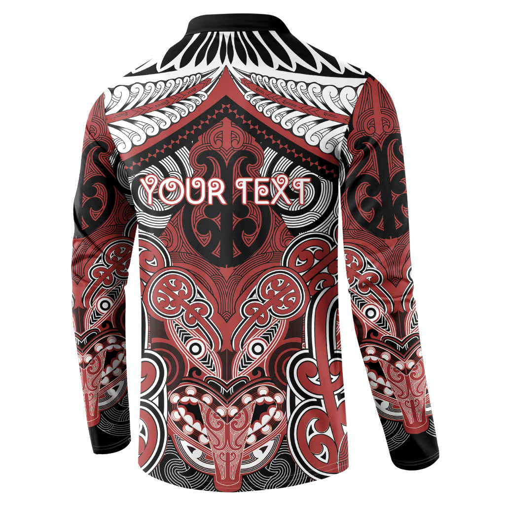 Aotearoa Iwi Ngapuhi Personalised Button Sweatshirt Maori Kowhaiwhai Pattern
