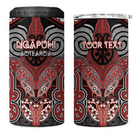 Aotearoa Iwi Ngapuhi Personalised 4 in 1 Can Cooler Tumbler Maori Kowhaiwhai Pattern