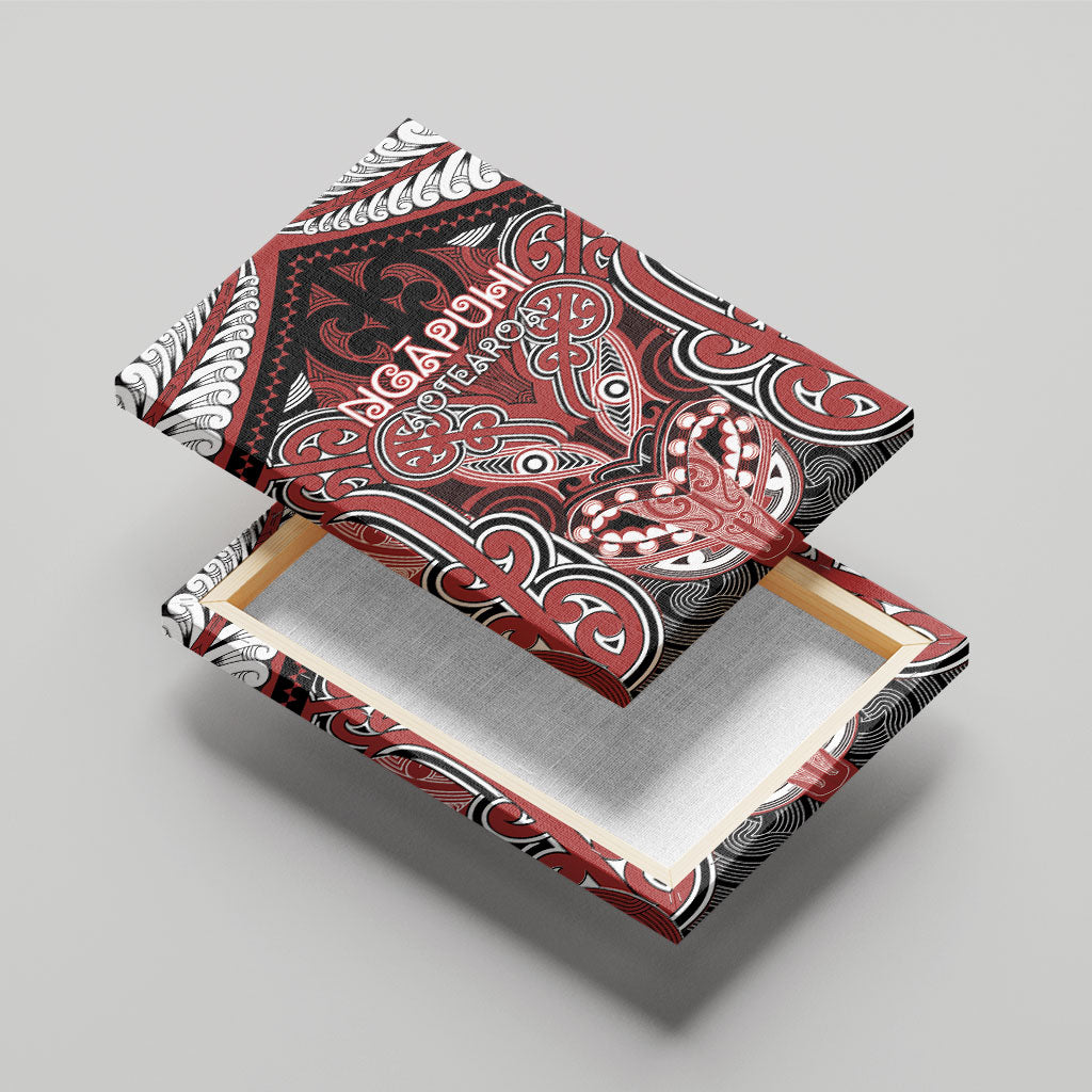 Aotearoa Iwi Ngapuhi Canvas Wall Art Maori Kowhaiwhai Pattern