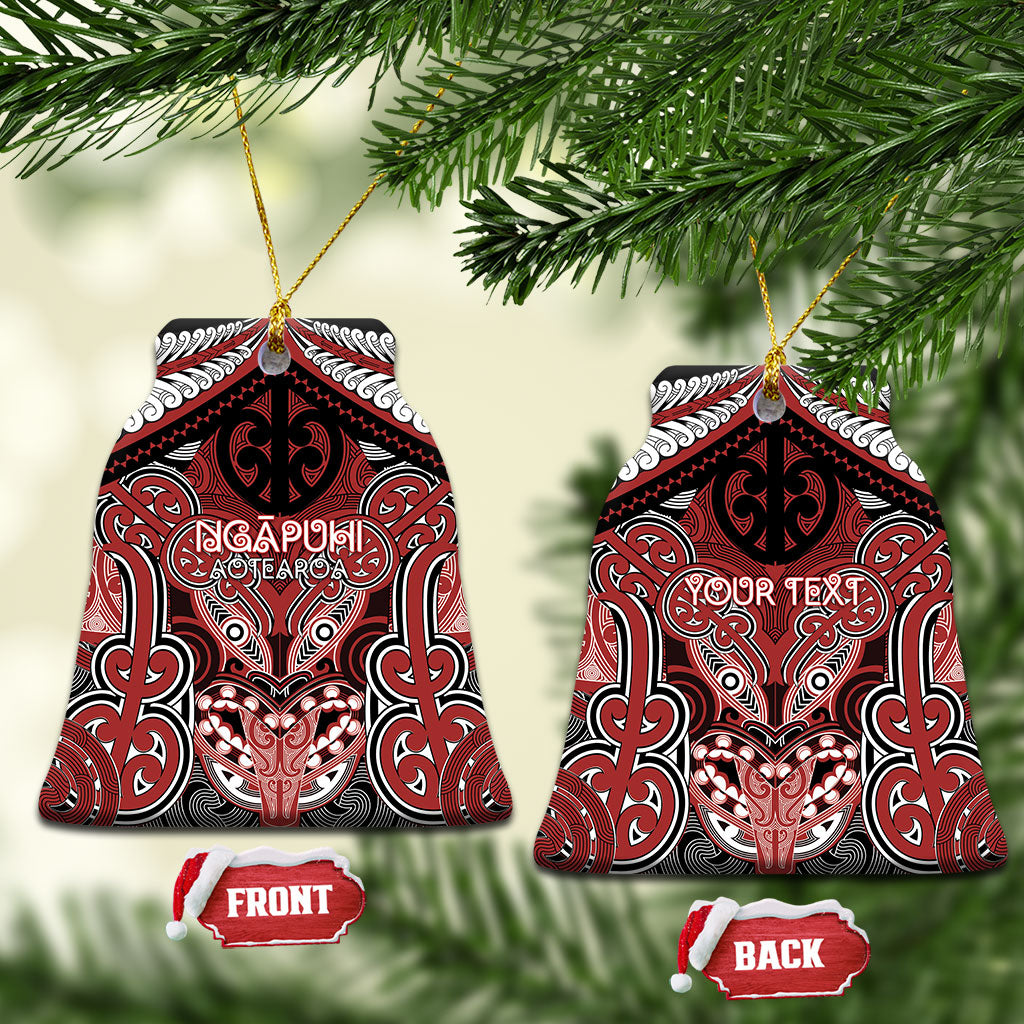 Aotearoa Iwi Ngapuhi Personalised Ceramic Ornament Maori Kowhaiwhai Pattern