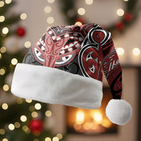 Aotearoa Iwi Ngapuhi Personalised Christmas Santa Hat Maori Kowhaiwhai Pattern