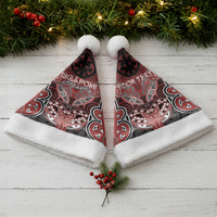 Aotearoa Iwi Ngapuhi Personalised Christmas Santa Hat Maori Kowhaiwhai Pattern