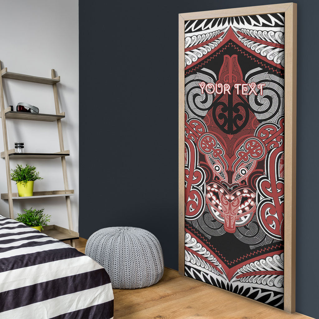 Aotearoa Iwi Ngapuhi Personalised Door Cover Maori Kowhaiwhai Pattern