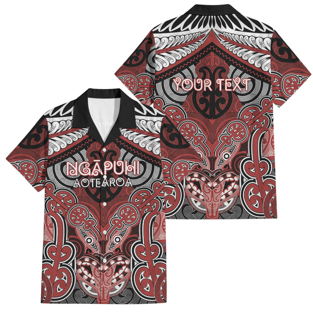 Aotearoa Iwi Ngapuhi Personalised Family Matching Tank Maxi Dress and Hawaiian Shirt Maori Kowhaiwhai Pattern