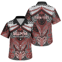 Aotearoa Iwi Ngapuhi Personalised Family Matching Tank Maxi Dress and Hawaiian Shirt Maori Kowhaiwhai Pattern