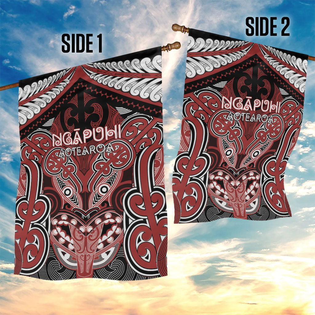 Aotearoa Iwi Ngapuhi Garden Flag Maori Kowhaiwhai Pattern