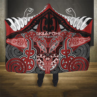 Aotearoa Iwi Ngapuhi Hooded Blanket Maori Kowhaiwhai Pattern